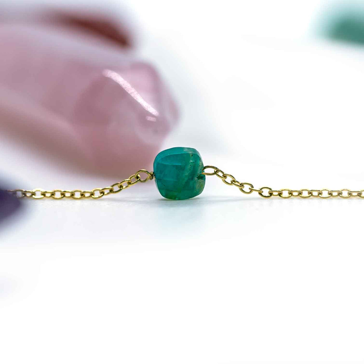 Dark Amazonite 5mm Necklace - Scorpio Birthstone - – Jaharii Jewelry