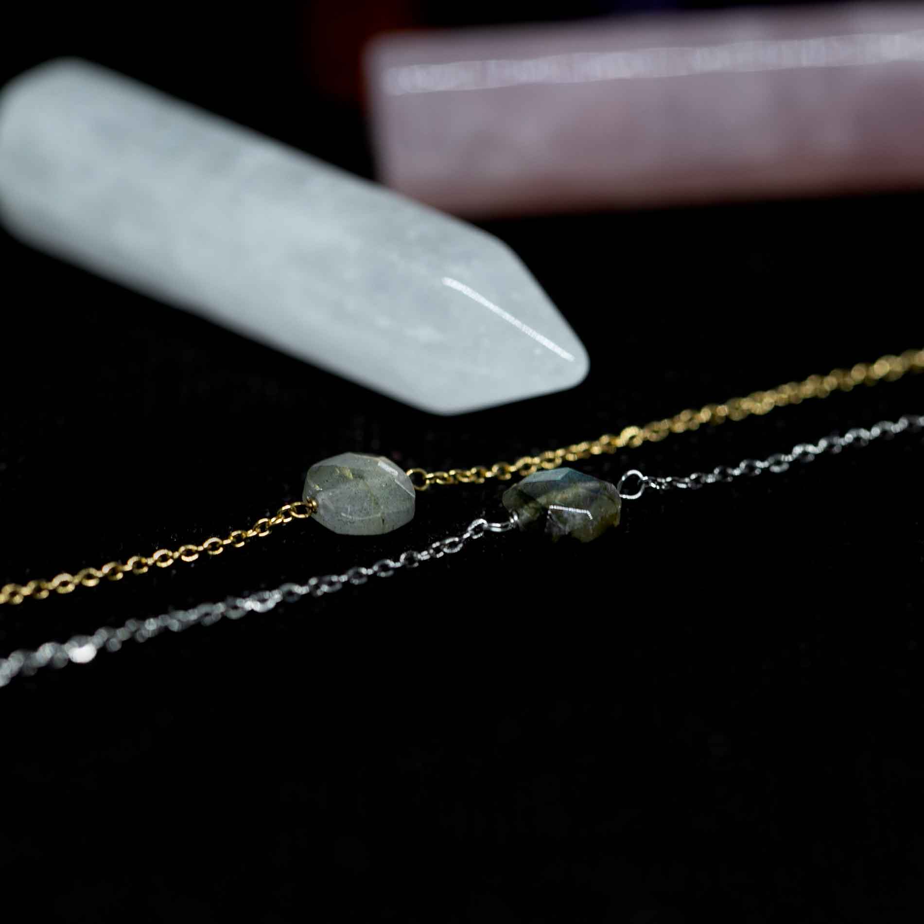 Labradorite 7mm Necklace - Pisces Birthstone -